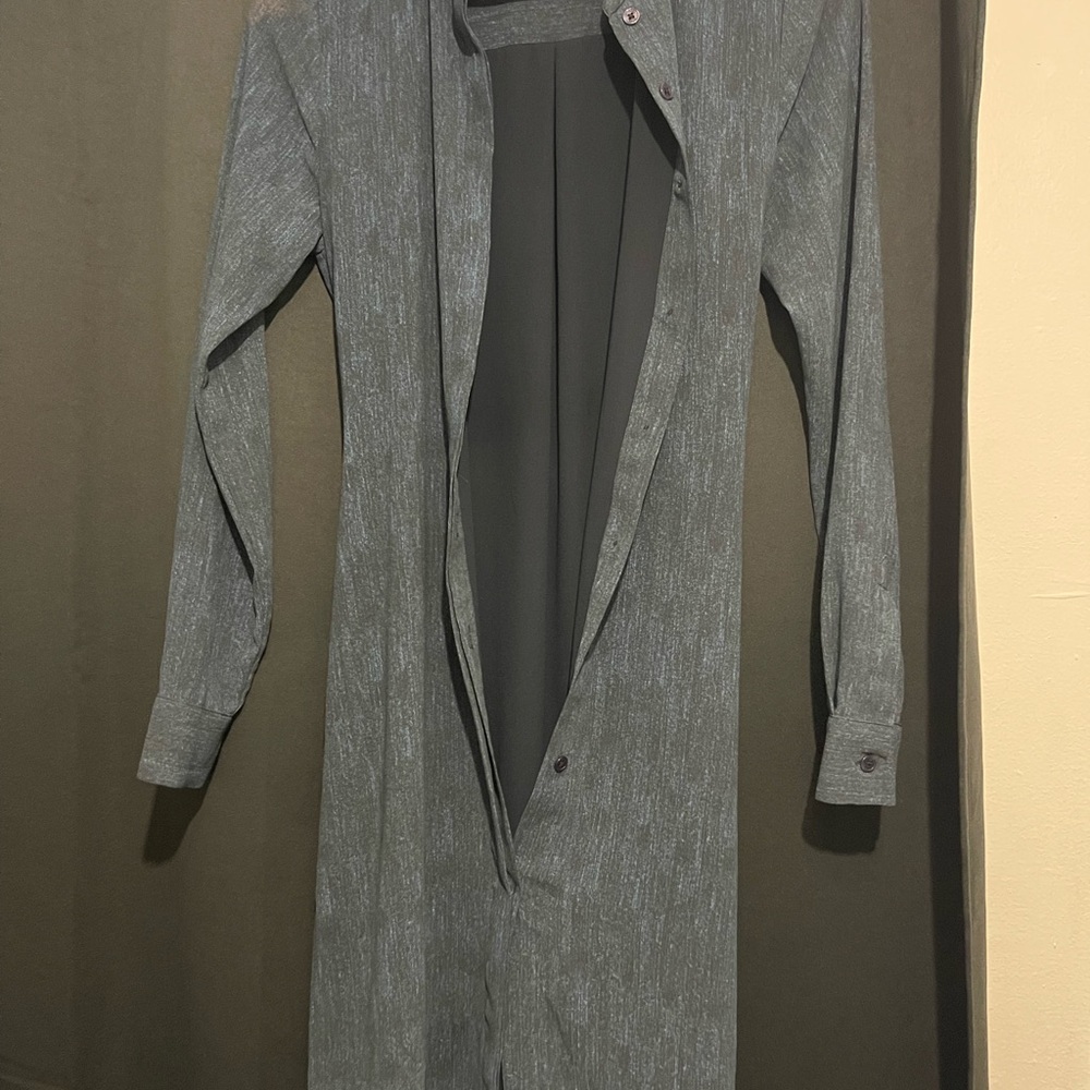 Michael Kors Long Sleeve Textured Blue Dress - Picture 3 of 3